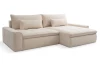 Rohová sedačka Athos, krémová látka