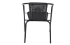 Záhradná stolička Rachel, čierna