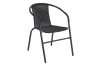 Záhradná stolička Rachel, čierna