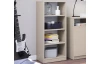 Polovysoký regál Carlos, béžový kašmír, šírka 40 cm