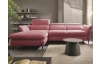 Rohová sedacia súprava Mango, staroružová látka, ľavý roh