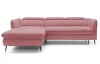 Rohová sedacia súprava Mango, staroružová látka, ľavý roh