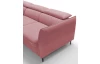 Rohová sedacia súprava Mango, staroružová látka, ľavý roh