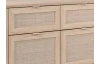 Široká komoda so zásuvkami Bali, dub sonoma/výplet