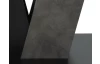 Jedálenský stôl Judith 110x70 cm, čierny/tmavý betón