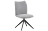 Otočná jedálenská stolička Kassandra, holubia šedá tkanina
