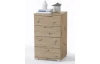 Nočný stolík/skrinka so 4 zásuvkami Smilla, výška 79 cm, dub artisan