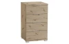Nočný stolík/skrinka so 4 zásuvkami Smilla, výška 79 cm, dub artisan