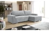 Rohová sedacia súprava Anafi, svetlo šedá látka