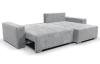 Rohová sedacia súprava Anafi, svetlo šedá látka