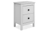 Nočný stolík s 2  zásuvkami Halmstad, biely