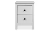 Nočný stolík s 2  zásuvkami Halmstad, biely