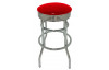Barová stolička Cequa 8864, červená ekokoža