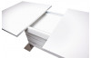 Rozkladací jedálenský stôl Manto 160x90 cm, biely