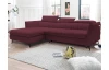 Rohová sedacia súprava Mango, vínová látka, ľavý roh