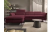 Rohová sedacia súprava Mango, vínová látka, ľavý roh