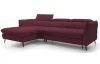 Rohová sedacia súprava Mango, vínová látka, ľavý roh