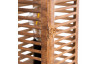 Stolová lampa Wismar 25 cm, tvar lucerny, drevený vzhľad