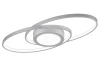Stropné LED osvetlenie Galaxy, titánová šedá, oválne