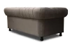 Pohovka Chesterfield, stredně šedá látka