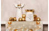 Behúň  na stôl Vianočné gule150x40 cm, zlaté