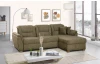 Rohová sedacia  súprava Ontario, olivovo zelená látka, pravý roh, bez rozkladu