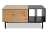 Konferenčný stolík s úložným priestorom Lona, dub artisan/čierny
