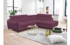 Rohová sedacia súprava Othello, fialová lila látka, pravý roh