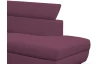 Rohová sedacia súprava Othello, fialová lila látka, pravý roh