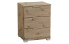 Nočný stolík s 3 zásuvkami Smilla, výška 61 cm, dub artisan
