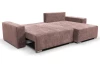Rohová sedacia súprava Anafi, tmavo ružová látka