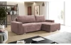 Rohová sedacia súprava Anafi, tmavo ružová látka