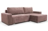 Rohová sedacia súprava Anafi, tmavo ružová látka