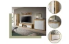 TV skrinka Jana, 160 cm, dub wotan/biela