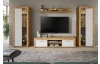 TV skrinka Jana, 160 cm, dub wotan/biela