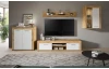TV skrinka Jana, 160 cm, dub wotan/biela