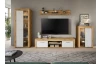 TV skrinka Jana, 160 cm, dub wotan/biela