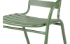 Kovová záhradná stolička Bruto, zelená