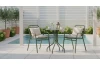 Kovová záhradná stolička Bruto, zelená