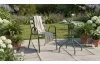 Kovová záhradná stolička Bruto, zelená
