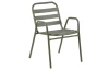 Kovová záhradná stolička Bruto, zelená
