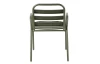 Kovová záhradná stolička Bruto, zelená