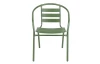 Kovová záhradná stolička Bruto, zelená