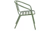 Kovová záhradná stolička Bruto, zelená