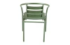 Kovová záhradná stolička Bruto, zelená