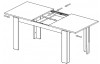 Jedálenský stôl ALEXA I 140x80