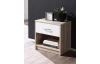 Nočný stolík Pepe, dub sonoma/biela