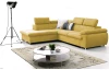 Rohová sedacia súprava Viera, žltá látka, ľavý roh