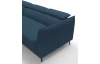 Rohová sedacia súprava Mango, námornícka modrá látka, ľavý roh