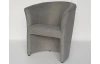 Kreslo Boston, šedá látka